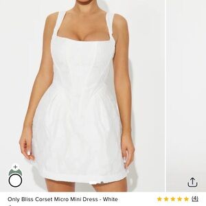 Fashion Nova White Mini Dress
